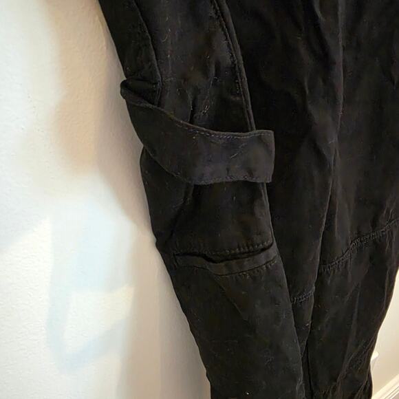 new Topshop pull on black cargo pants size 4 - Picture 4 of 7